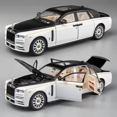 1:22 Rolls Royce Phantom Alloy Car Model Diecast & Toy Vehicles Metal Gift Kids - Image 1 of 4
