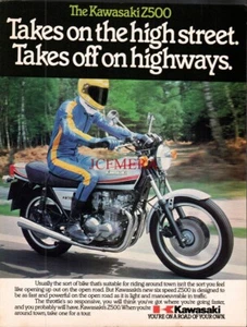 KAWASAKI 'Z500' Motor Cycle ADVERT 1979 Original Vintage Print Ad 690/30 - Picture 1 of 1