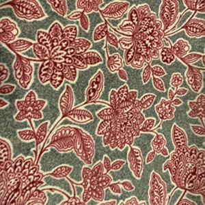 Manta de lana hecha a mano de una sola capa 58"x 72" "Gris flores" - Imagen 1 de 2