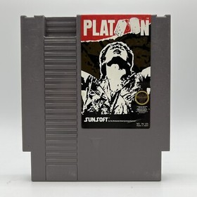 Nintendo NES PLATOON Tested & Working Authentic Cartridge Only 1988 Sunsoft