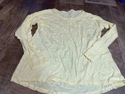 Garnet Hill Shirt Womens Large L Top Yellow Long Sleeve Top Blouse Pull Over - Image 1 of 4