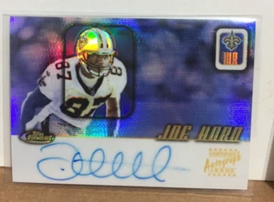 Joe Horn 2001 Topps Finest Refractor Certified Autograph On Card Signature SP - Bild 1 von 1