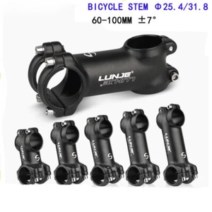 Ultralight Bike Stem 7 Degree MTB Road Bicycle Bike Stem 25.4/31.8mm 60-100mm - Picture 1 of 33