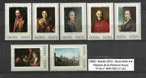 URSS 1972 - Pinturas de artistas rusos - n° Sol. 4128-4134 MNH ** (7 sellos) - Imagen 1 de 1