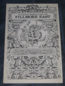 SPIRIT, KINKS, BONZO DOG BAND KONZERTPROGRAMM FILLMORE EAST NYC OKTOBER 1969 - Bild 1 von 5