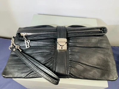 Bolso de Mano Bolzano Negro Cuero Genuino Suave Foto 1 de 4