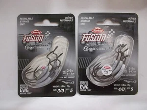 Berkley Fusion 19 Weighted Superline EWG Needle Point fish hooks Choose size! - Picture 1 of 3
