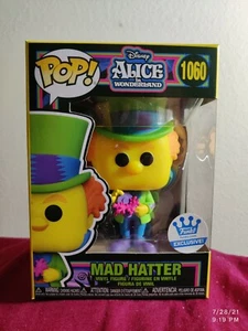 Funko Pop Black Light Alice in Wonderland Mad Hatter *IN HAND* - Picture 1 of 6