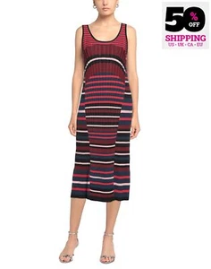 RRP€955 PRINGLE OF SCOTLAND Knitted Midi Dress Size S Silk Blend Made in Italy - Picture 1 of 6