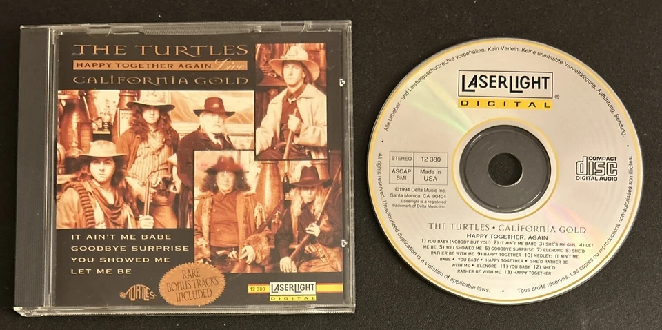The Turtles California Gold Happy Together Again Live 12380 Music CD (Delta 1994 - Image 1 of 4