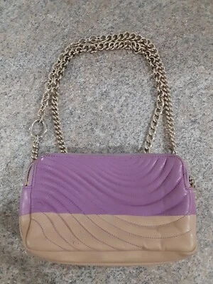 Henri Bendel No 7 Pink Quilted Leather Silver Chain Crossbody Shoulder Bag Purse - Image 1 of 4