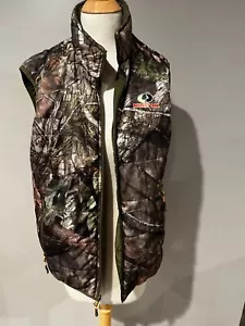 MOSSY OAK CAMO/GREEN Reversible Vest w/Thinsulate Insulation Size Medium - Picture 1 of 7