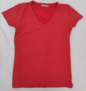 Concept E.B. Damen T Shirt Rot mit Punkten Gepunktet Gr. L - Bild 1 von 6