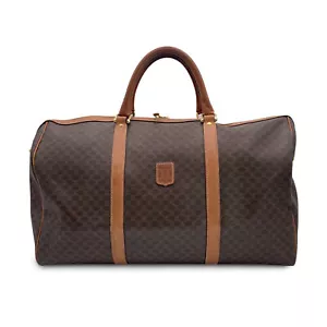 Authentische Celine Vintage braun Macadam Canvas Seesack Seesack Weekender Tasche - Bild 1 von 6