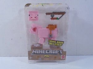Mattel 2019--Minecraft--Figura de cerdo con accesorios (mira) - Imagen 1 de 6