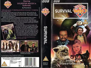 Doctor Who: Survival VHS Cover Signed by SOPHIE ALDRED - Foto 1 di 1
