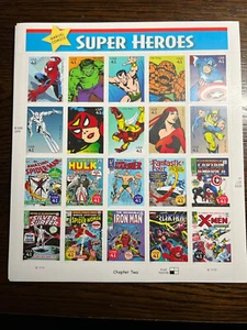 Scott #4159 SUPER HEROES “Chapter Two” Sheet of 20 (2007)41¢ Stamps MNH - Picture 1 of 1