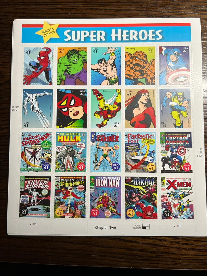 Scott #4159 SUPER HEROES “Chapter Two”  Sheet of 20 (2007)41¢ Stamps MNH - Image 1 of 1