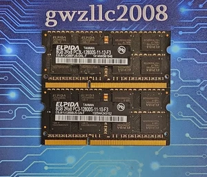 16GB (2x8GB) PC3L-12800s DDR3-1600MHz 2Rx8 Non-ECC Elpida EBJ81UG8EFU5-GNL-F - Picture 1 of 2