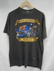 EASYRIDERS T Shirt Uomo XL Harley Chopper Discovering America Grafica Vintage - Foto 1 di 6