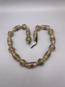 Gorgeous Vintage Beads Murano Wedding Cake Venetian Glass Bead - Picture 1 of 9