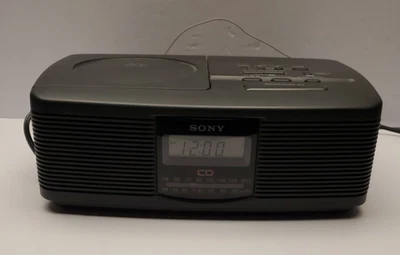Sony CD Player Clock Radio ICF-CD810 AM FM Stereo Dual Alarm - Image 1 of 4