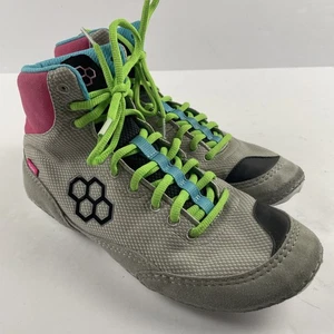 Rudis Colt 2.0 Wrestling Shoes Mens Size 8 Magenta Lime Gray Lace - Picture 1 of 11