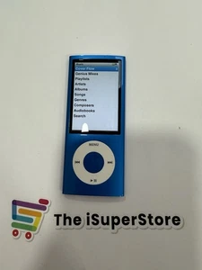 Apple iPod Nano 5th Gen 8GB Blue- Mint - W/ Aftermarket Housing + 1 YR Warranty - Picture 1 of 5