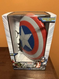 New 3D Deco Wall LED Night Light Marvel Avengers Captain America Shield - Picture 1 of 2