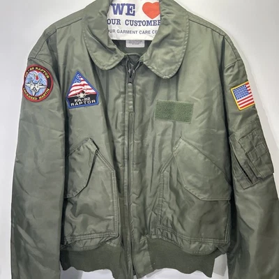 Alpha Industries Jacket Flyers F-22 Raptor Lockheed Martin Flight Bomber XXL - Image 1 of 4