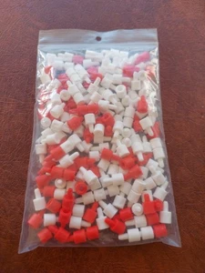 1997 Star Wars Galactic Battle - Replacement Pegs Red And White Uncounted - Foto 1 di 2