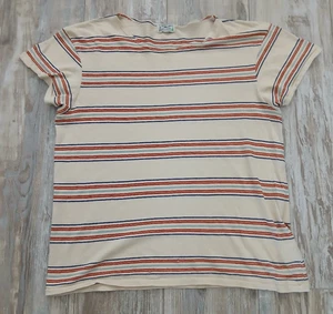 Levi's LVC Bay Meadows 1950s Cotton Linen Blend Striped T Shirt - Size S - Picture 1 of 7