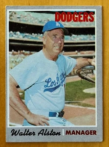 1970 Topps Baseball #242 Walter Alston - Los Angeles Dodgers - VG (Crease) - Picture 1 of 2