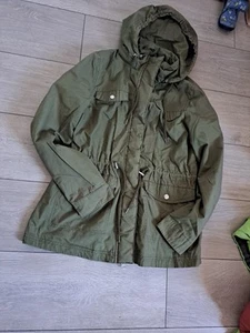 Sommerparka Jacke Parka Leicht S Grün Kaputze Damen - Bild 1 von 6