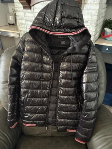 Men’s Calvin Klein Shiny Puffer Jacket Size Small Excellent Condition - Picture 1 of 3