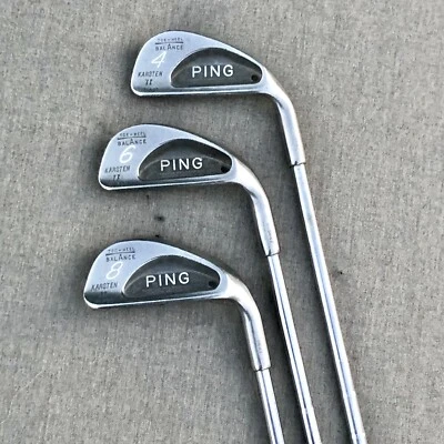 PING Karsten II Irons Set 4,6,8 Irons Mens  Regular Flex Steel Shaft Right Hand - Image 1 of 4