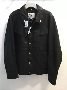 Giacca Moto G Star Raw Vodan 3D Slim Ecopelle Nera Taglia L Nuova con etichette - Foto 1 di 11