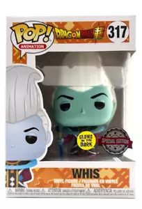 Funko Pop Whis Glow GITD # 317 Dragon Ball Super Vinyl Figure - Picture 1 of 7