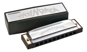 Hohner 572BX Hot Metal Harp 10-Hole Diatonic Harmonica - Key of Bb - Picture 1 of 5