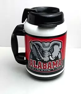 ALABAMA CRIMSON TIDE 64OZ PLASTICE INSULATED WHIRLEY JUMBO TRAVEL MUG - Picture 1 of 5