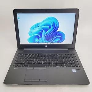 HP ZBOOK 15 G3 i7-6700HQ 2.6GHz 8GB 128GB NVMe 15.6" Fire Pro 4GB Laptop Win 11 - Picture 1 of 9