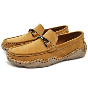  Men's Shoes Moccasin Loafers Slippers Faux Leather Casual Driving Flats Slip On