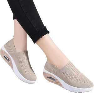Women's Orthopedic Sneakers,Cushion Platform Diabetic Walking Shoes Slip On 2023 - Picture 1 of 15