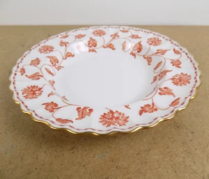Copeland Spode Colonel Red 8" Soup Bowl Gold Edge England Bone China - Picture 1 of 4