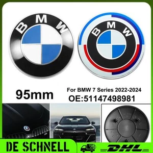 95MM Ornamente Abzeichen Emblem Vorne Motorhaube 51147498981 Für BMW 7er 22-24 - Bild 1 von 7