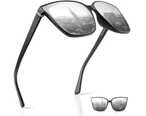 Gafas de sol de forma cuadrada lentes planas marco de plástico gafas de sol para mujer. - Imagen 1 de 5