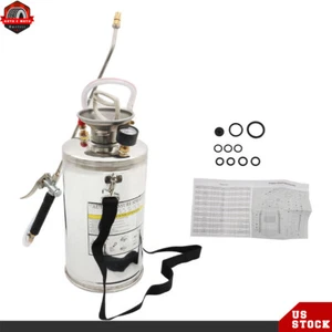 Stainless Steel Sprayer 6L 1.5 Gallon Farm Garden Hand Pump Sprayer With Nozzles - Picture 1 of 17