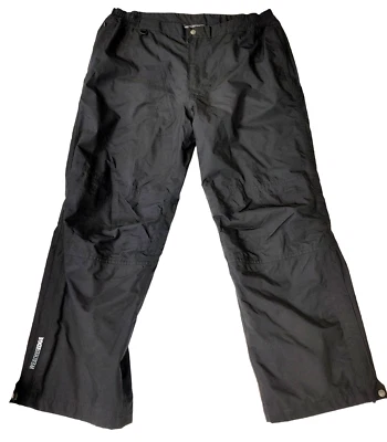 Eddie Bauer Weather Edge Men's Large Black Rip Stop Mesh Lined Ski Snow Pants - Image 1 of 4