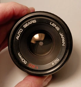 Sears Auto Lens 1:2.0 50mm Lens Made in Japan Camera Accessory with Lens Caps - Picture 1 of 4