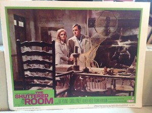 Lot of 4 VG The Shuttered Room 1966 Movie cards Gig Young,C.Lynley,Oliver Reed
